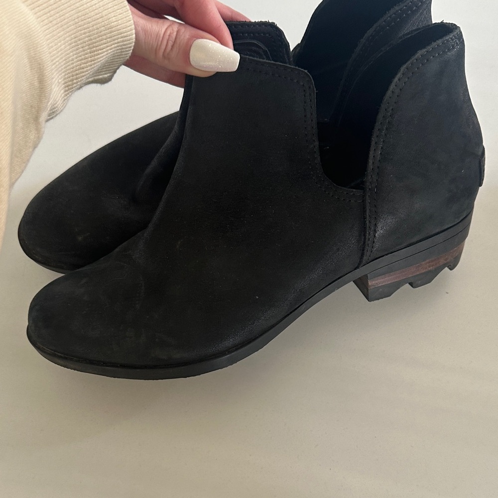 Sorel Black Ankle Boots